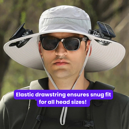 Solar Fan Sun Hat - Ultimate Outdoor Hat for Dads, Husbands and Fishermen